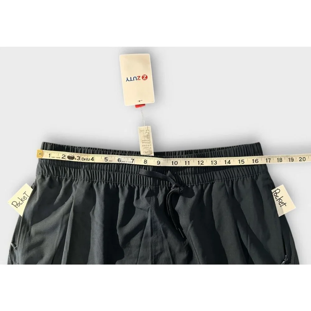 NEW ZUTY Womens XL Cropped Pants UPF 50 Pockets Navy Athleisure Casual‎ Active